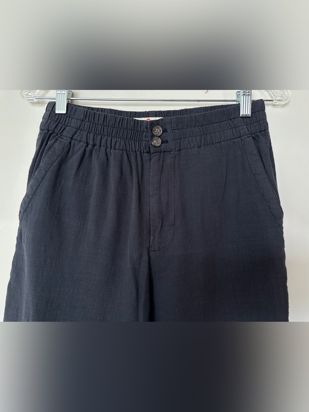Elle Relaxed Crop Pant in Phantom Charcoal Black Size XS Elastic Waist - Picture 7 of 13